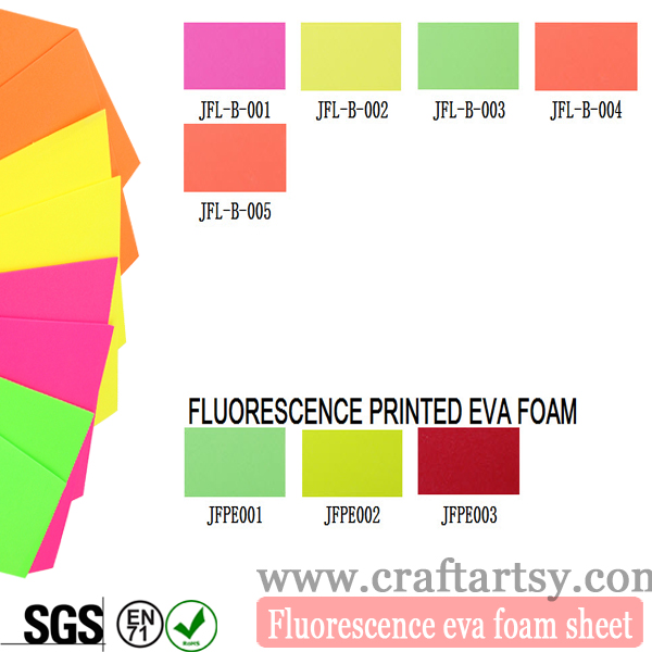 Factory direct sale high qualtiy Fluorescent EVA foam sheet